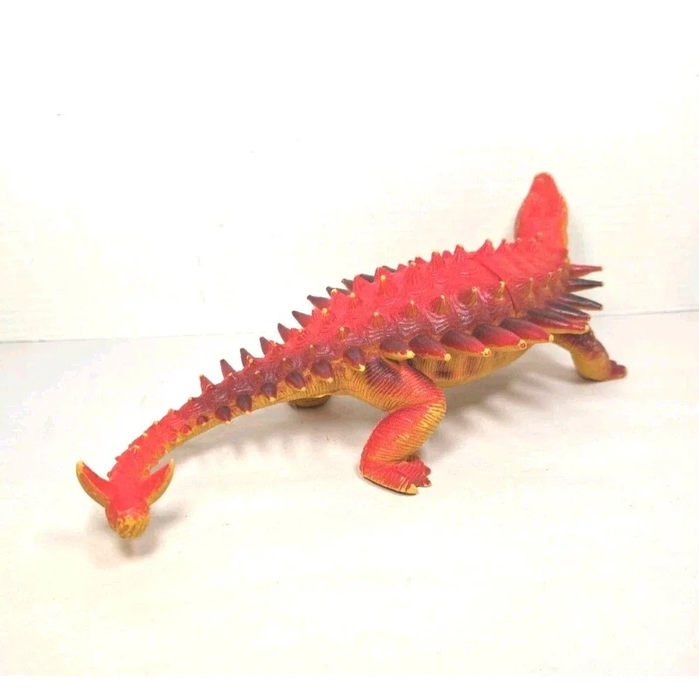 Vintage 1986 Dor Mei Ankylosaurus Dinosaur PVC Figure Imperial